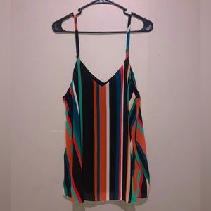 Torrid Multi Striped Sophie Swing Cami Tank Top
